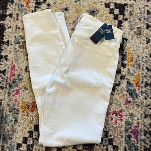 Brand new w tags A & F skinny jeans white sz 6 high rise